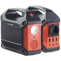 Revolt Powerstation & Solar-Generator, 155 Wh, 230 V, 12 V, USB, 180 Watt
