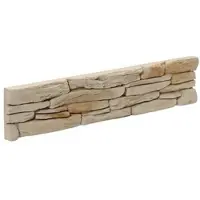 Stegu Verblender Porto grau-beige 54x11 cm frostsicher Natursteinoptik für Innen & Außen