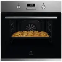 Electrolux KOFGH40BX Einbaubackofen 60cm Edelstahl - versenkbare Drehwähler - 7 Beheizungsarten