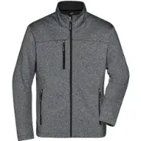 James & nicholson Softshell-Jacke JN1148, dark-melange/black JN1148 , 1 Stück, Größe: 3XL