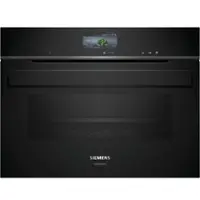 Siemens studioLine CS936GCB1 - iQ700 Dampfbackofen mit 5 Jahre Garantie, Schwarz/Edelstahl, 60 x 45 cm