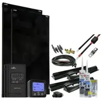 Offgridtec MobileBlack XL 180W - 360W Wohnmobil Solaranlage 30A MPPT DUO Laderegler PERC Solarmodul | 360W