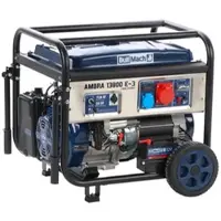 BullMach AMBRA 13800 E-3 - Benzin-Stromerzeuger auf Rädern mit AVR Max. Leistung 10 kW - 9 kW bei PRP 400V