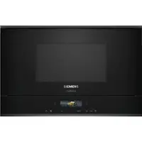 Siemens studioLine BF922L1B1 - iQ700 Mikrowelle mit 5 Jahre Garantie, Schwarz/Edelstahl, 60 x 38 cm