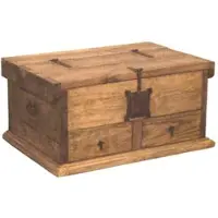 1a Direktimport Truhentisch Pinie mexikanisch - 2 Schübe, Landhausstil