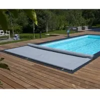 Bac Rollschutz Swisstop Schwimmbad Sicherheitsabdeckung per m2 ,Farbe: grau