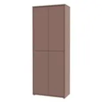 Forte Mehrzweckschrank Bergamo , rot , Maße (cm): B: 74,3 H: 192 T: 34.8