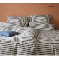 Elegante Soft-Flanell Bettwäsche Inverness - 135x200 cm + 40x80 cmkiesel