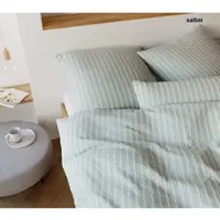 Elegante Bettwäsche Sandvig - 155x220 cm + 40x80 cmsalbei