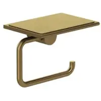 Kludi VELA R Toilettenpapierhalter 58971N1 mit Ablage Brushed Bronze