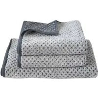 Dyckhoff Frottierserie Golden Shades 'Rhombus' Graphit - Grau (Größe: Handtuch 50 x 100 cm)