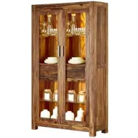 Möbel Kraft Vitrine Amarillo , holzfarben , Maße (cm): B: 110 H: 190 T: 40.0
