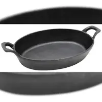 Michelangelo PARILLA Servierpfanne Gusseisen oval - 27,5 x 15,5 cm