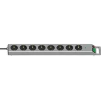 Brennenstuhl 8-fach Steckdosenleiste Typ Super-Solid Überspannungs-und Blitzschutz - 230V, 16A - 2,5m