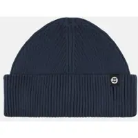 HANSEHELD Strickmütze Seebär Rippstrick Blau Dockermütze Baumwolle GOTS Organic