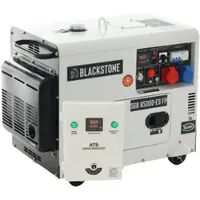 Blackstone SGB 8500 D-ES FP - Leiser Diesel-Stromerzeuger mit Rädern und AVR-Regelung 6.3 kW - Dauerleistung 6 kW Full-Power + ATS 230V