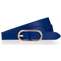 Tamaris Ledergürtel "Claudia Gold" mit schmaler Schließe, 2 cm breit, aus Rindsleder, unifarben