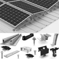 K2 Systems BasicRail Set D-Dome 6 auf Trapez Schrägdach/Flachdach O/W Aufständerung für 60 Module