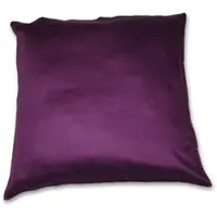 Kinzler Baumwoll-Satin Kissenhülle Uni 2x 40/40 cm, Farbe pflaume