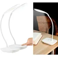 Pearl 2er-Set Schwanenhals-Schreibtischleuchten, 3-Watt-COB-LED & Akku, USB