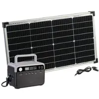 Revolt Powerstation & Solar-Generator, 230 Wh, 230 V, 300 W & Solarpanel 60 W