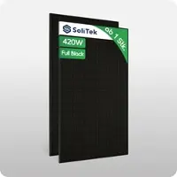 Solitek BLACKSTAR Bifacial HalfCut 108 Zellen 420W - Preis inkl. MwSt. gem. § 12 Abs. 3 UStG