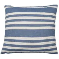 David Fussenegger Kissenhülle Nizza 2er Set 'Blockstreifen' 50 x 50 cm Navy - Blau