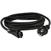 TradeCom Anschlusskabel 3 x 1,5 mm2 - Länge 5 m - mit Schuko-Stecker und Steckverbinder BC05 für Hoymiles HMS-Mikro-Wechselrichter (* 0% MwSt. gem. §12 Abs. 3 UstG)