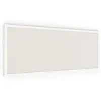 Allboards Pinnwand, Korktafel in weiß, 100×40 cm, Holzrahmen – weiß lackiert