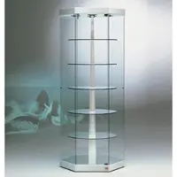 JTI-Vitrine Glasvitrine Eckvitrine drehbar JT-B201GB