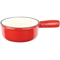 Rosenstein & Söhne Käsefondue-Topf aus Gusseisen, 16 cm