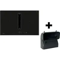 NEFF Collection V68AUXGA6 - N 90 Induktionskochfeld mit Dunstabzug & Flachkanal S mit 7 Jahre Garantie, TwistPad, Flex Zone, Mit Rahmen aufliegend, Anthracite Grey, 80 cm