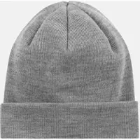 HANSEHELD Strickmütze 100% Schurwolle Merino Feinstrickmütze - Grau
