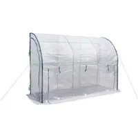 Hardin 1fachgut XXL Ganzjahres-Gewächshaus mit isolierender Bodenmatte, ca. 300 x 100 x 200 cm – Transparent