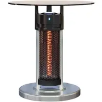 GGM Möbel Tisch Heiz Strahler | Ø 50 cm | 1200W | Infrarot | Heiztisch, Tisch mit Heizung, Beheizter Tisch
