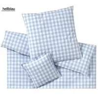 Elegante Bettwäsche Quadro - 135x200 cm + 40x80 cmhellblau