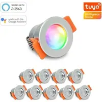 Longlife LED Smartes MiBoxer LED Einbaustrahler Set 3W 12V IP66 - Lichtfarbe: RGB+2700K - Anz...