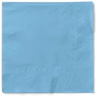 Mank Serviette in Hellblau aus Tissue 3-lagig, 40 x 40 cm, 100 Stück