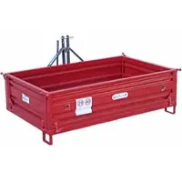 Geotech Heckcontainer für Traktor TRP 200 - kippbar - 3 abnehmbare Bordwände