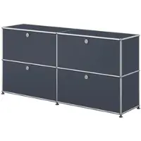 USM United Soft USM Haller Sideboard mit 4 Klapptüren Anthrazitgrau