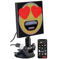 Luminea Digitales, programmierbares LED-Display, 32 x 32 LEDs, App, USB