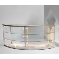 JTF-Vitrinen Thekenvitrine Glas gebogen Dialog 2L