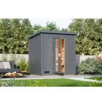 Karibu Saunahaus Telo 2 terragrau