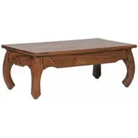 KADIMA DESIGN Couchtisch Massiv-Holz Sheesham 110 cm breit Wohnzimmer-Tisch Design dunkel-braun Landhaus-Stil Beistelltisch