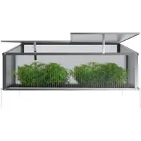 GARMIO Frühbeet Mini Gewächshaus Allium mit Dachfenster, UV-Schutz, Alu Frühbeet, Mini-Gewächshaus, Treibhaus, Frühbeetkasten