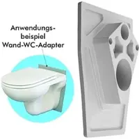 OEM USH Flitz-Wand-WC-Monatgeadapter