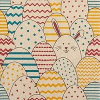 Home Fashion , Hidden Rabbit, Lunch-Servietten aufgefaltetes Maß 33 cm x 33 cm, im Viertelfalz, 20 Stück pro Pack, 12 Pack pro Karton