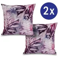 Matratzen Discount 2 x Dekokissen rosa jungle 50 x 50 cm
