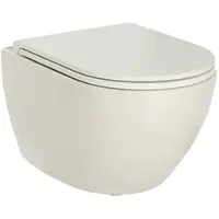 Evenes Wand-Tiefspül-WC Elanda, Keramik, spülrandlos, Perle matt - 93 190 56
