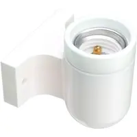 Ledscom.de Wandleuchte FEL, Porzellan, weiß glänzend, eckig, 1x E27 max. 300W